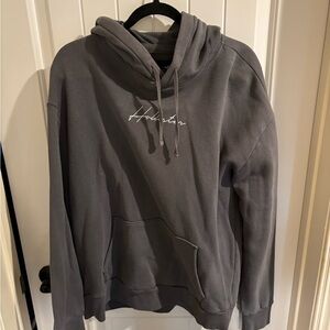 Hollister Charcoal Gray Hoodie LARGE